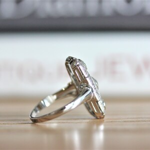 Art Deco engagement ring, vintage diamonds, OOAK, only one image 3