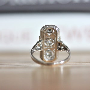 Art Deco engagement ring, vintage diamonds, OOAK, only one image 4