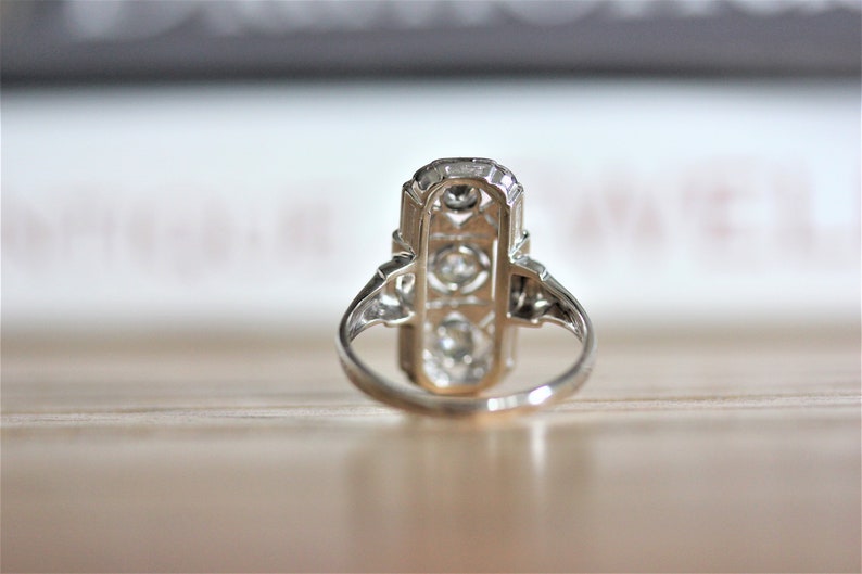 Art Deco engagement ring, vintage diamonds, OOAK, only one image 4