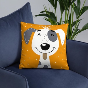 Cute Cartoon Pet Pillow – Funny Dog & Cat Design, Decorative Throw Pillow, Gift for Pet Lovers