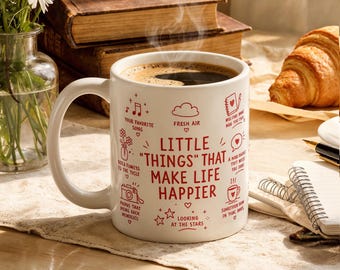 Little Things Mug - Inspirierende Kaffeetasse, gemütliches Geschenk für Sie, Freund