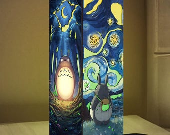 Totoro Wooden Box Lamp, Studio Ghibli Wooden Lamp, My Neighbor Totoro Gift, Studio Ghibli Fan Gift
