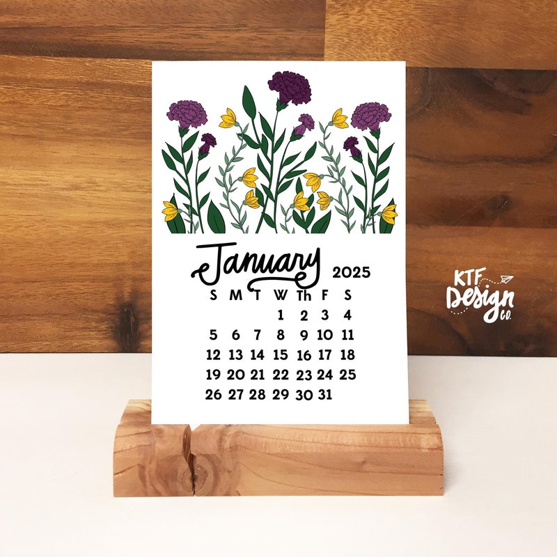 2025 Standing Desk Calendar - Etsy
