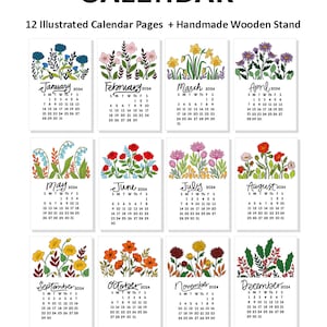 2024 Desk Calendar Floral image 10