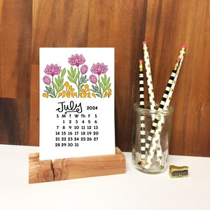 2024 Desk Calendar Floral image 5