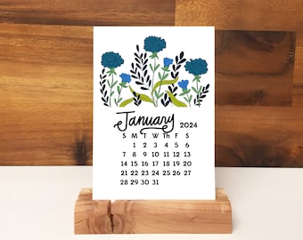 2024 Desk Calendar -  Floral