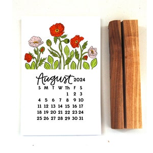 2024 Desk Calendar Floral image 9