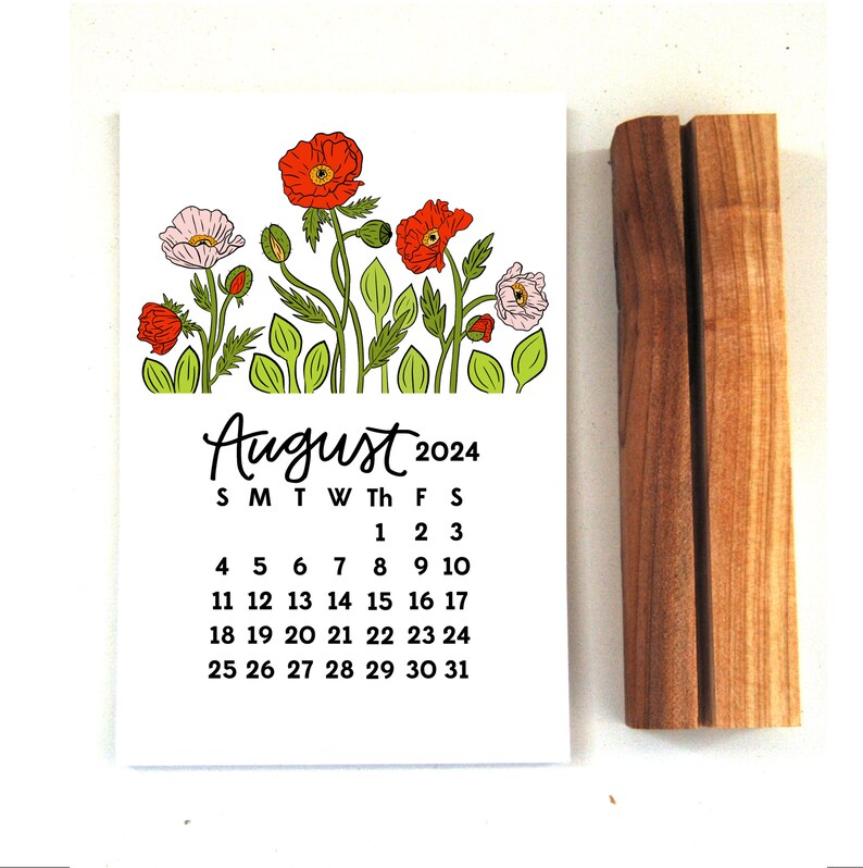 2024 Desk Calendar Floral image 9