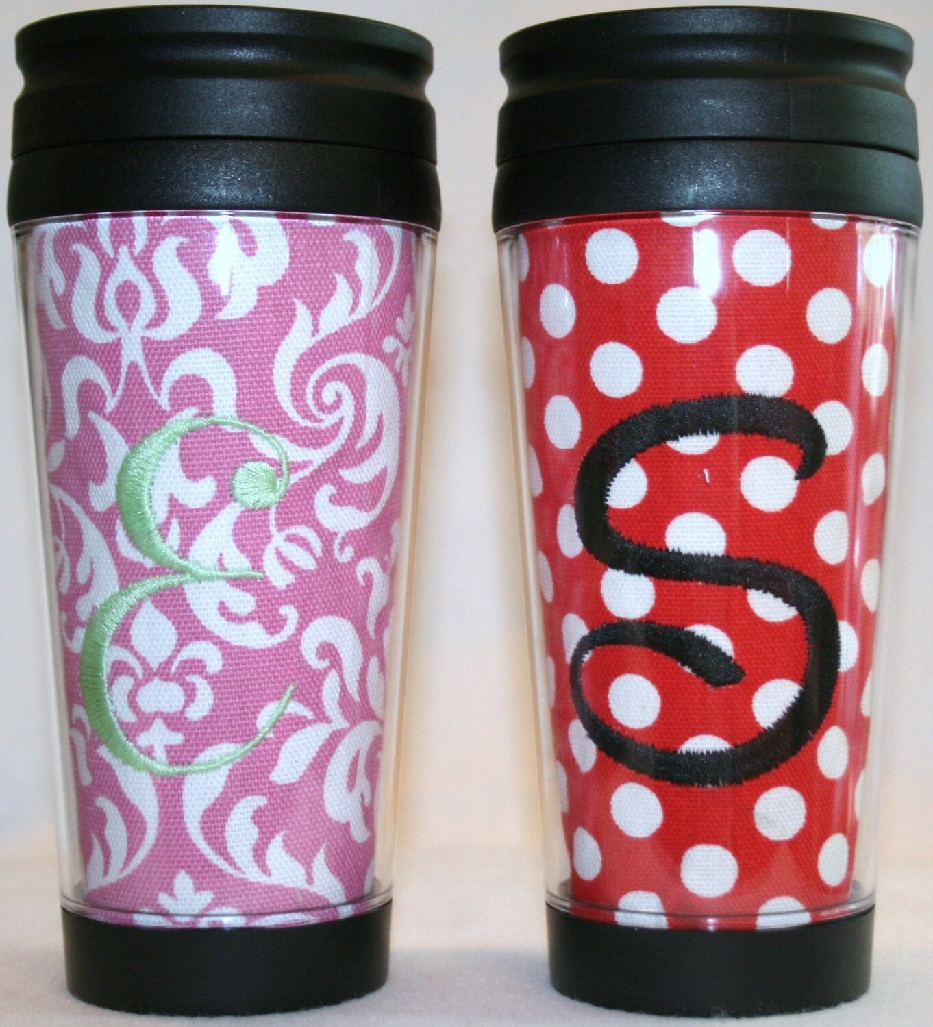 Personalized Monogrammed 16 Oz Tumbler Travel Mug Cup With Lid Etsy