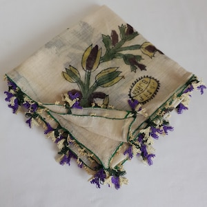 Antique Turkish Oya Scarf