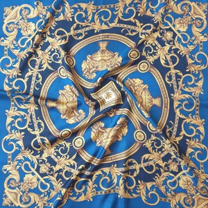 Vintage Broque Print Silk Scarf