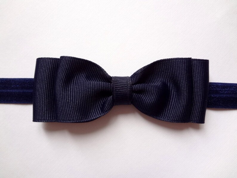 Navy Blue Headband Baby Hair Accessories Navy Bow Headband Girls Hair Accessories Navy Baby Headband Baby Girls Hair Accessories Navy