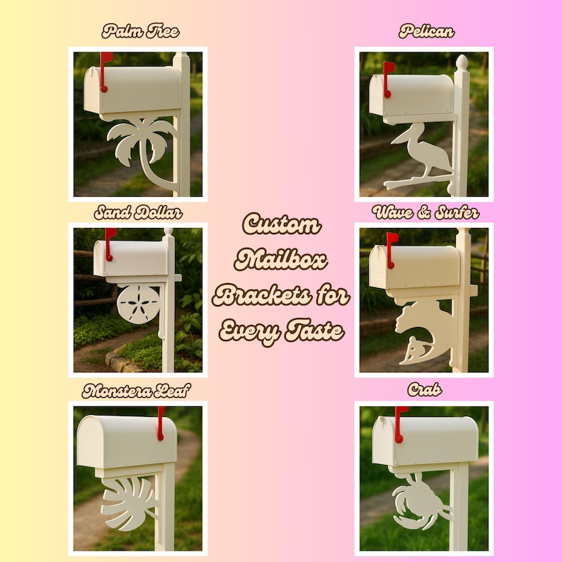 Pvc Mailbox Design PVC Mailbox Bracket Scroll Design, Decorative Mailbox Post Accent ...