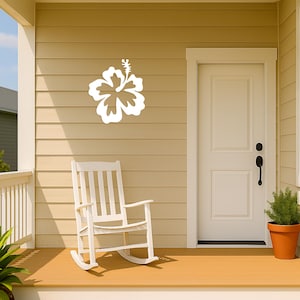 Large Outdoor PVC Flower Sign for Porch or Gable,