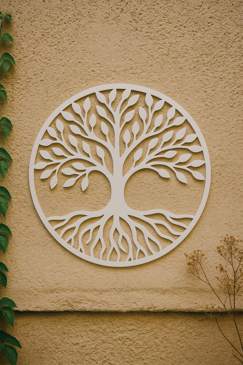Elegant Round Tree Sculpture,