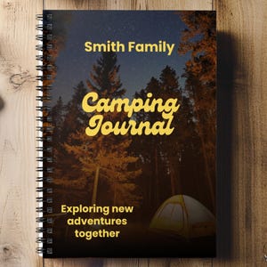 Personalized Family Camping Journal: RV Travel Adventure Notebook
