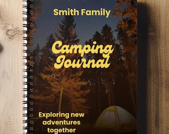 Personalized Family Camping Journal: RV Travel Adventure Notebook