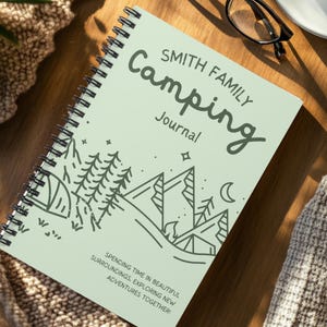 Personalized Family Camping Journal: Custom RV Travel Notebook