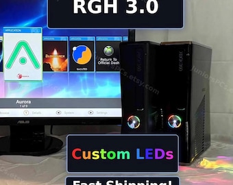 Includes HDD Xbox 360 Slim RGH | RGB LEDs | New Thermal Paste | Xbox Live