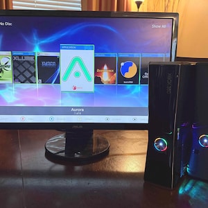 RGH3 Xbox 360 Slim with Custom RGB LEDs | New Thermal Paste & Cleaned | 250-500Gb HDD