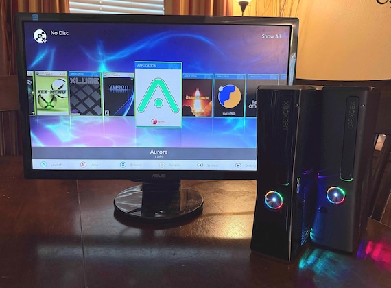 RGH3 Xbox 360 Slim with Custom RGB LEDs | New Thermal Paste & Cleaned | HDD/SDD