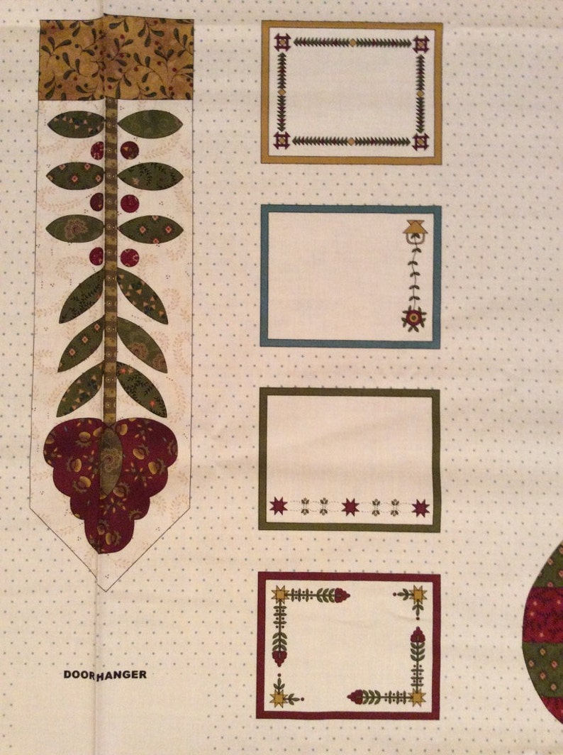 A Christmas Stockings Winter Blessings Holiday Cotton Fabric Panel Free US Shipping