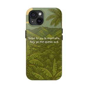 Bad Bunny Aesthetic Puerto Rico Phone Case – DTMF “Sube tu pa la montaña” | Un Verano Sin Ti Gift for Her, Cute iPhone Case, Boricua Vibes