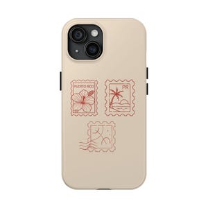 Puerto Rico Stamp Phone Case | Boricua iPhone Cover | Cute Phone Case Gift for Her | DTMF Bad Bunny Vibes | Tropical iPhone Case