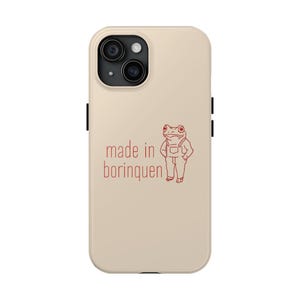 Made in Borinquen Phone Case | Cute Sapo Concho iPhone Case | Boricua Pride Gift for Her | DTMF Bad Bunny Style | Puerto Rico Case