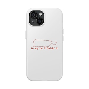 Yo Soy de P F*ckin’ R Phone Case – Bad Bunny Puerto Rico Pride | Conejo Malo DTMF iPhone Case | Gift for Her | Boricua Statement Case
