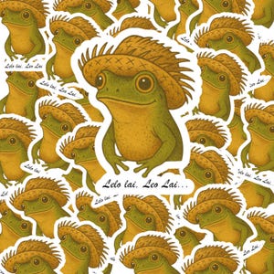 Coquí Frog Vinyl Sticker: Puerto Rican Pride - Lelo Lai Sapo Concho