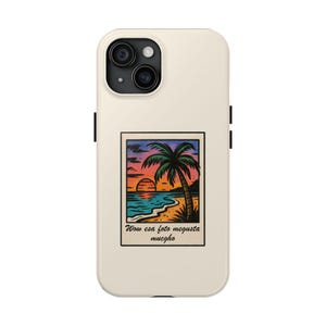 Bad Bunny Inspired Puerto Rico Sunset Phone Case – Un Verano Sin Ti Vibe | DTMF Conejo Malo Aesthetic | Gift for Her | Cute iPhone Case