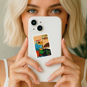 Sapo Concho Vinyl Sticker | Puerto Rico Cute Frog Sticker, Bad Bunny Aesthetic, Laptop or Bumper Decal, Un Verano Sin Ti Vibes