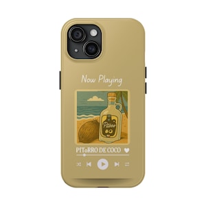 Pitorro de Coco Phone Case | Puerto Rico Aesthetic, Cute iPhone Case, Boricua Gift, DTMF Vibes, Caribbean Phone Case, Gift for Her