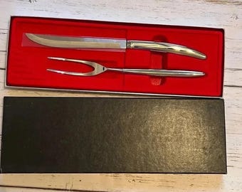 Set di posate da intaglio Carvel Hall vintage anni '80