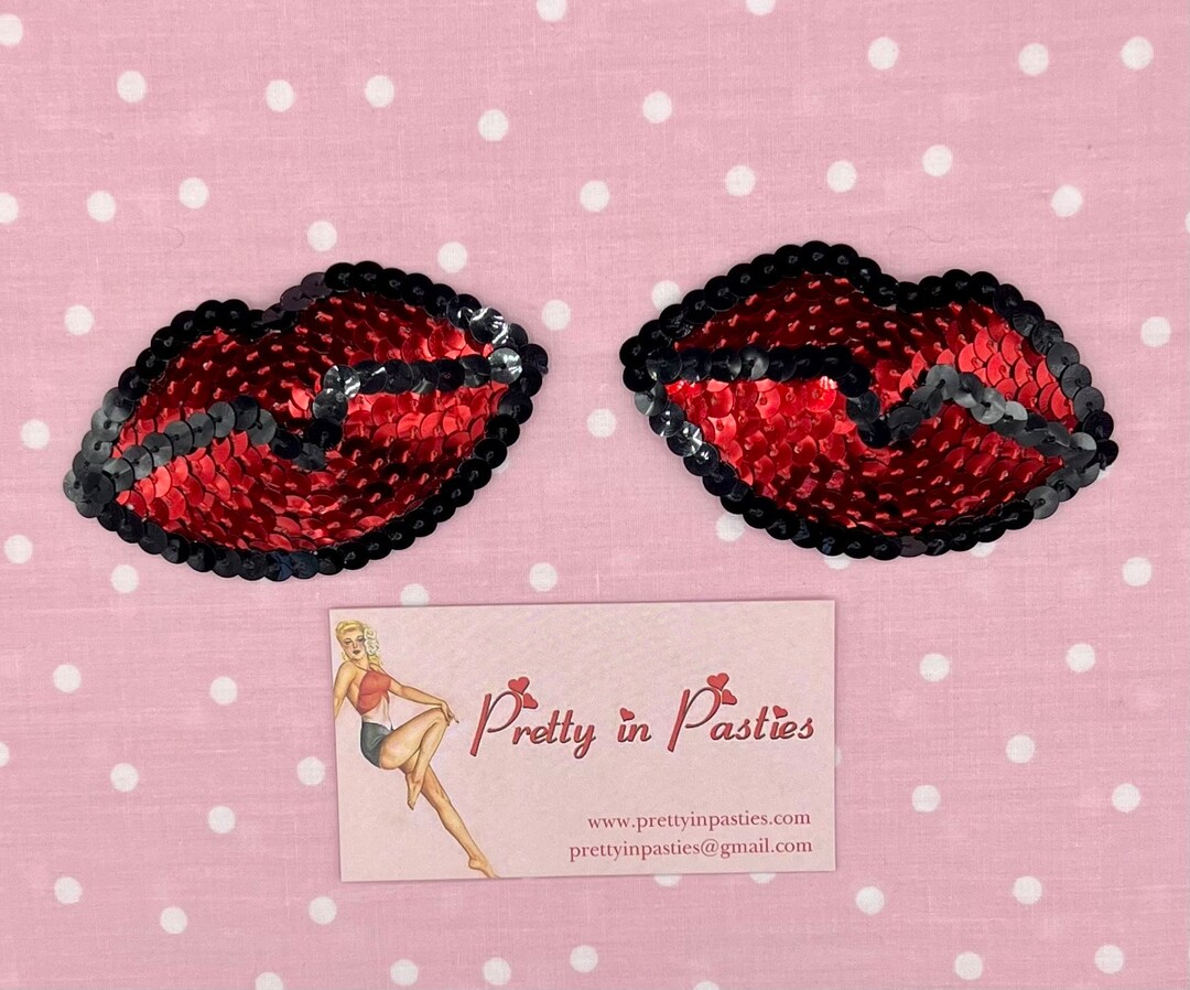 Read My Lips Burlesque Pasties - Etsy