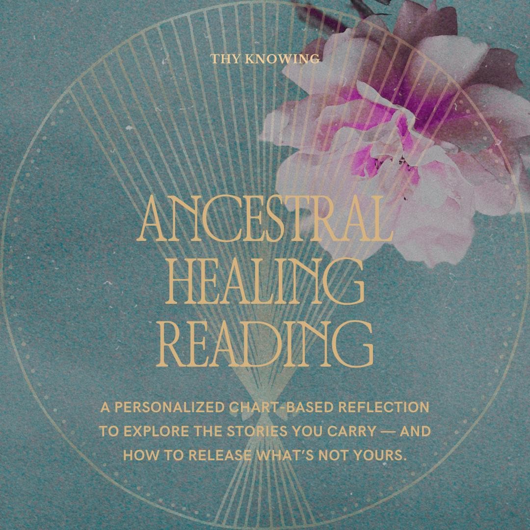 Ancestral Healing Astrology Reading: Generational Patterns + Sacred Sigil (PDF File))