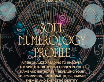 Soul Numerology Reading: Personalized Life Path & Destiny Profile (PDF, Sigil Included)