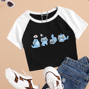 KPop Demon Hunters Tiger Crop Tops T-Shirt Girls Fashion Women O-Neck Short Sleeve Fans Gift T-shirt