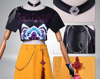 Anime Mira Kpop Demon Hunters Cosplay Costume Huntrix Mira Cosplay Idol Mira Uniform Halloween Costume for Women