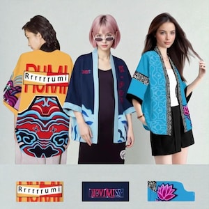 Movie Edition Rumi or Mira Cosplay Costume – K‑Pop Demon Hunters Jacket, Kimono Coat & Shorts Set