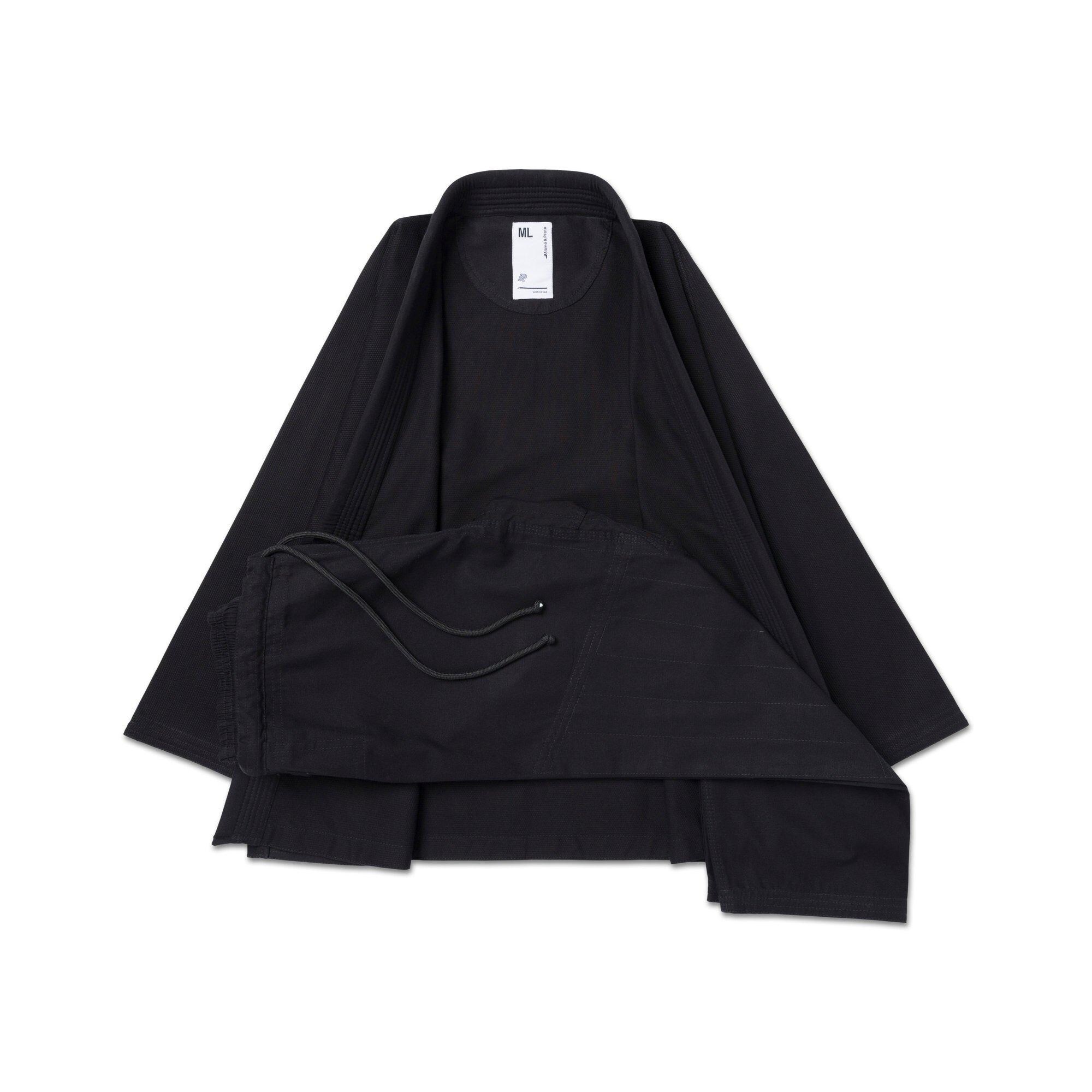Albino and Preto Workwear Brazilian BJJ Gi: Simple Design Uniform