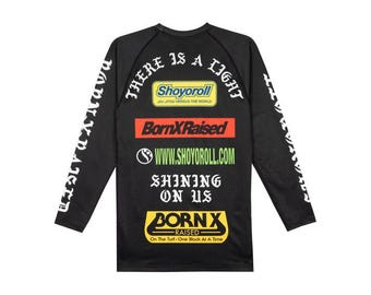 BORN X RAISED Rashguard MMA Training Outfit: Rashguard and Fight