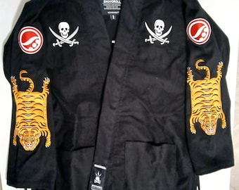 Neighborhood X Shoyoroll Black Jiu Jitsu Gi: Tiger Kimono Uniform