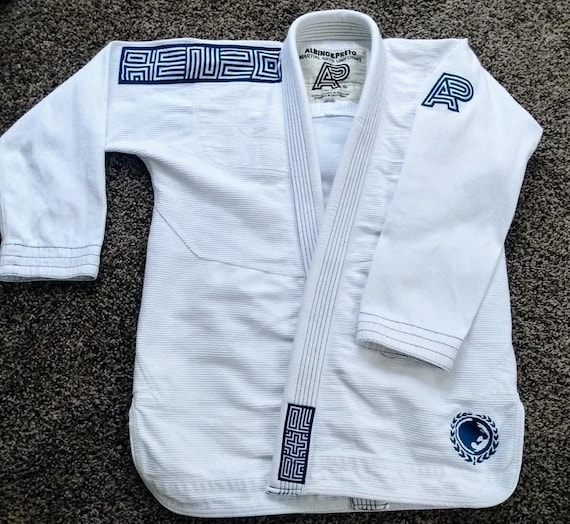 アルビノ＆プレト レンゾ・グレイシー BJJ 着：全サイズの耐久性のある