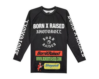 BORN X RAISED Rashguard and Shorts Set: MMA Jiujitsu Fightwear - Etsy