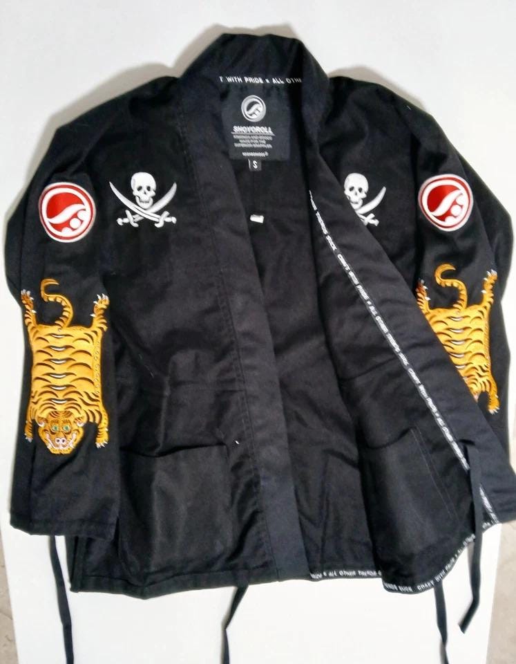 Neighborhood X Shoyoroll Black Jiu Jitsu Gi: Tiger Kimono Uniform