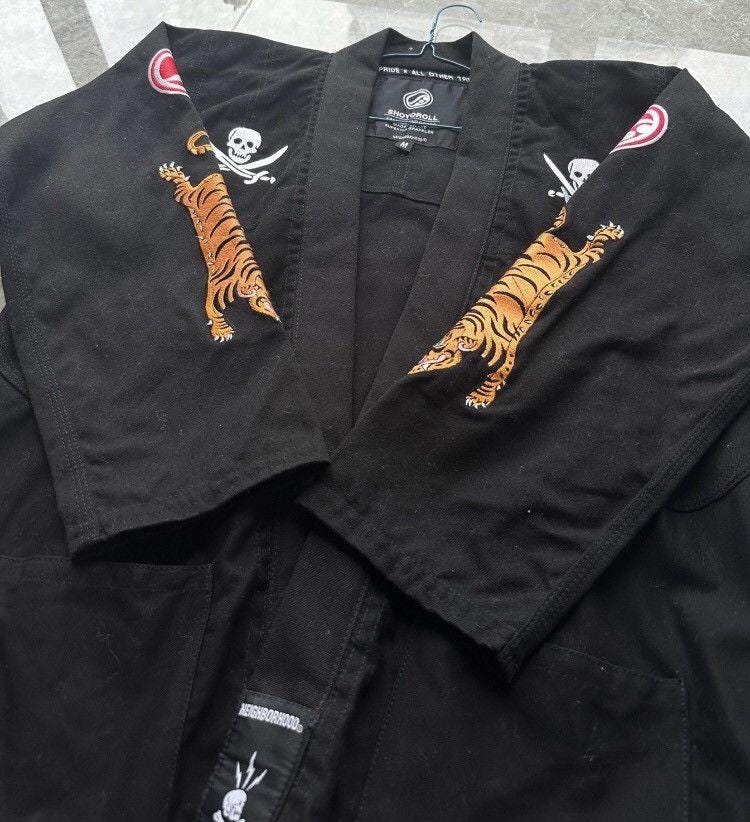 Neighborhood X Shoyoroll Black Jiu Jitsu Gi: Tiger Kimono Uniform