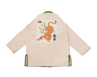 Albino and Preto Year of the Tiger BJJ Gi: Shoyoroll Brazilian Jiu Jitsu
