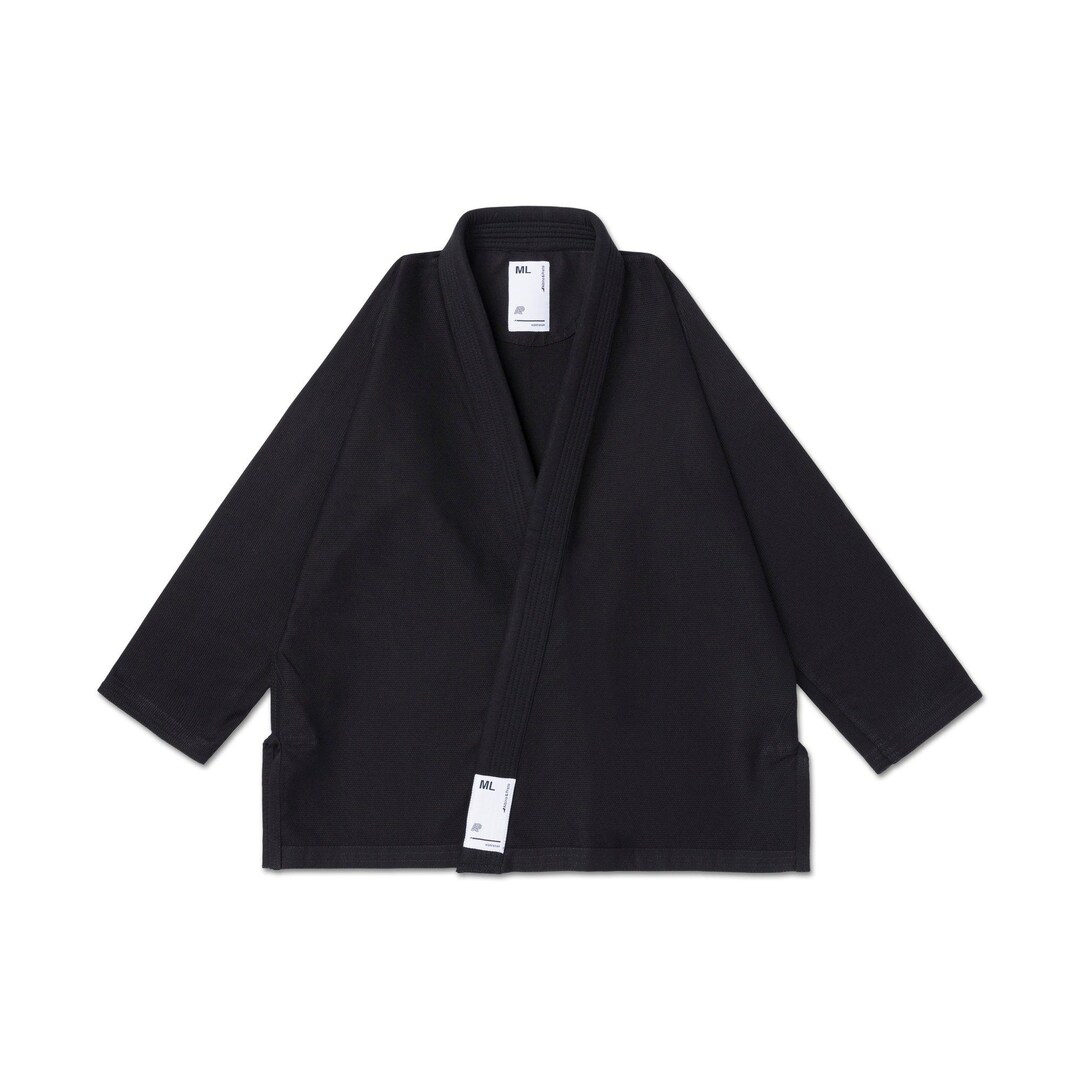 Albino and Preto Workwear Brazilian BJJ Gi: Simple Design Uniform